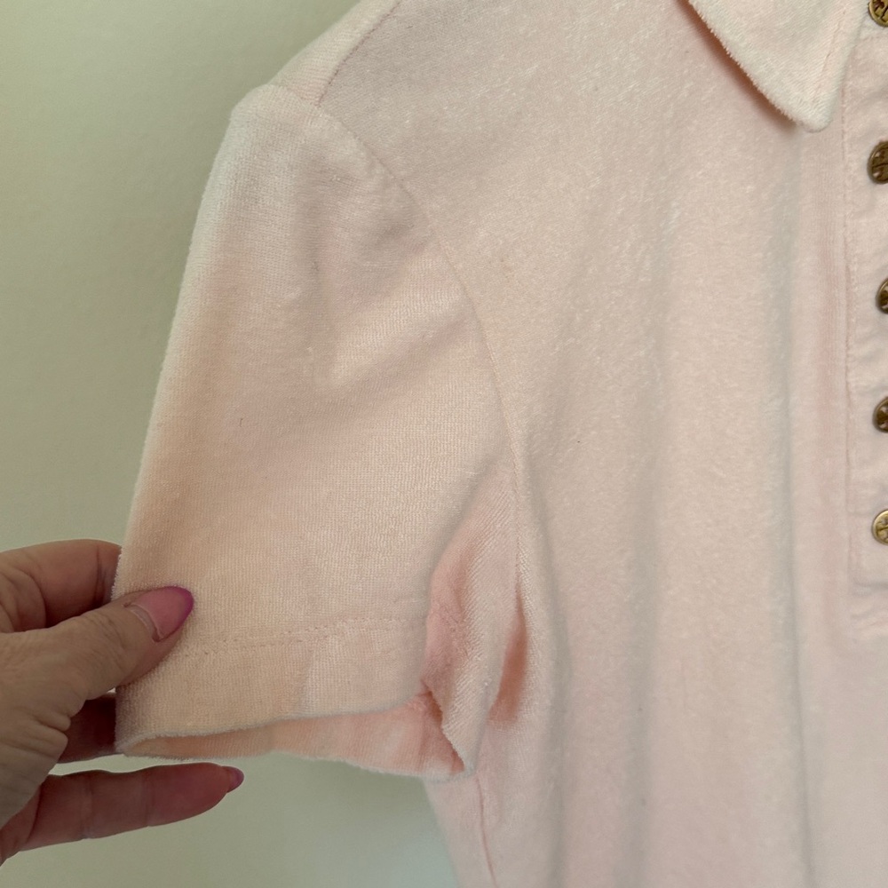 Tory Burch 🌸Pink Collared Button-Up Shirt - Picture 8 of 14